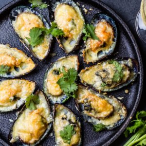 Grilled Oysters With Onion Fat