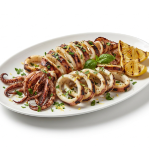 Calamars grillés à la plancha