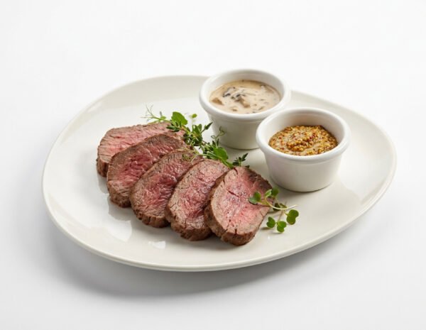 Emincé de bœuf sauce champignon ou moutarde à l'ancienne