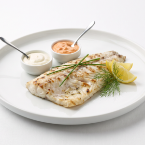 Filet de Saint Pierre en sauce blanche ou corail