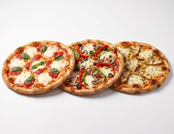 Pizza margherita, végétarienne ou poulet (Menu enfant)