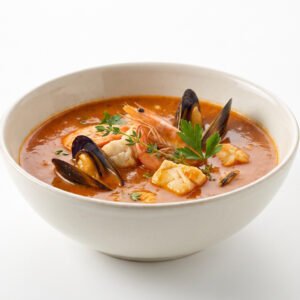 Soupe de poissons et fruits de mer
