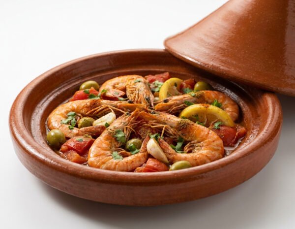 Tajine de crevettes