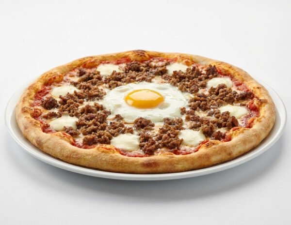 Viande hachée et œuf